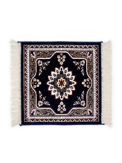 Atoz Home Decor Traditional Square Pooja Aasan Mat | 20x20 Inch | Multiple Colors.