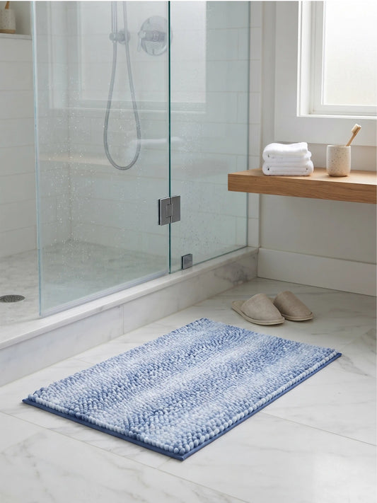 Bellagio Bubble Textured Bath Rug – Soft Tufted Bathroom Mat Anti-Skid