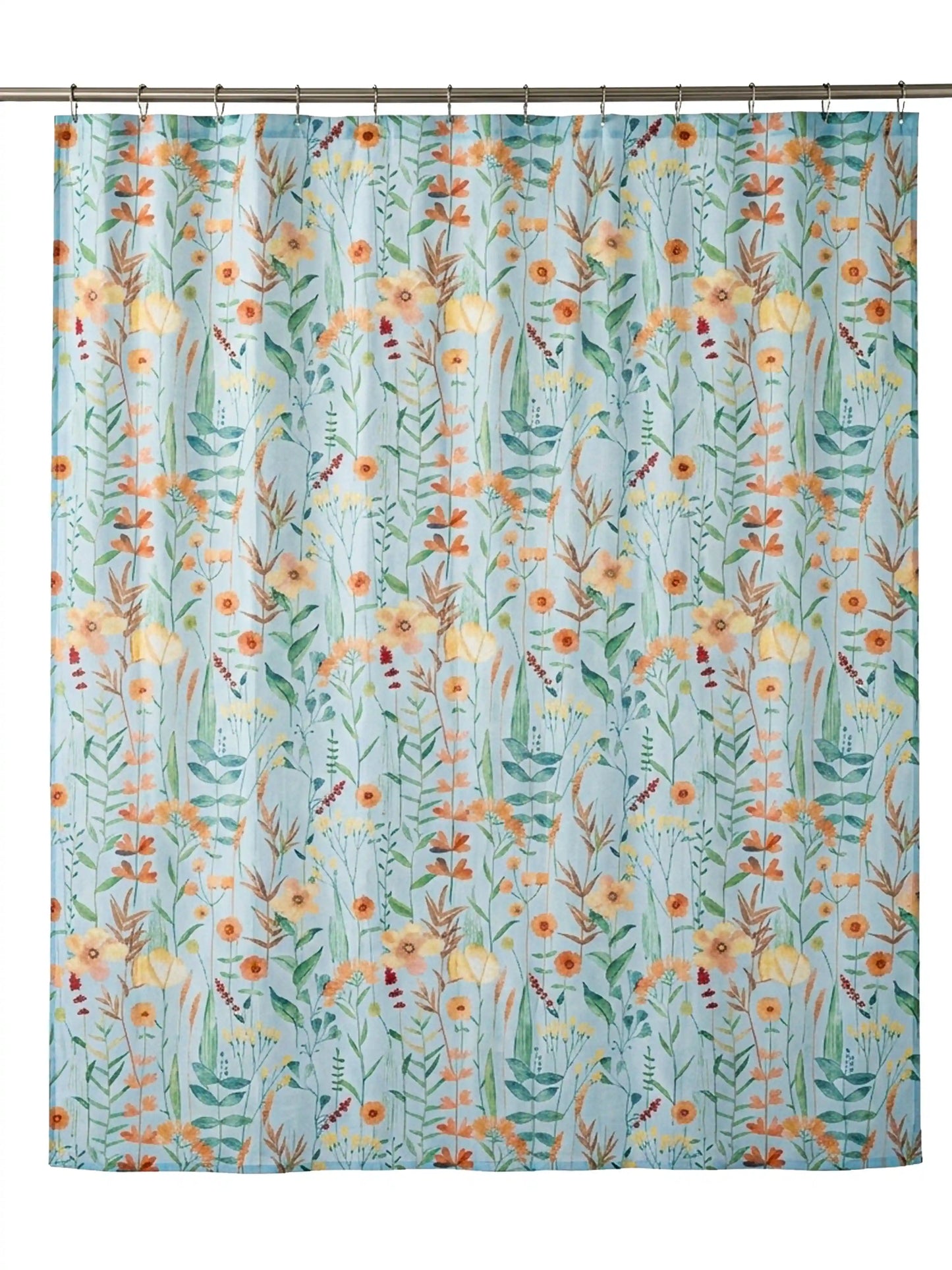 AtoZ Home Decor Waterproof Shower Curtain with Hooks (Multi-Pattern Collection)
