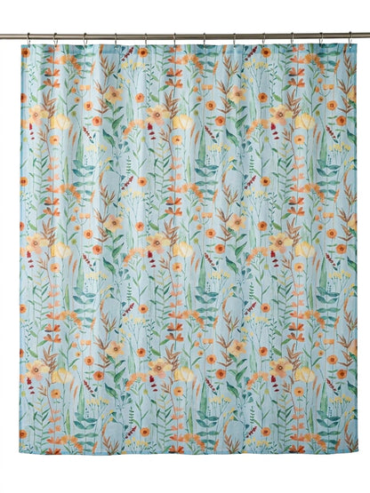 AtoZ Home Decor Waterproof Shower Curtain with Hooks (Multi-Pattern Collection)