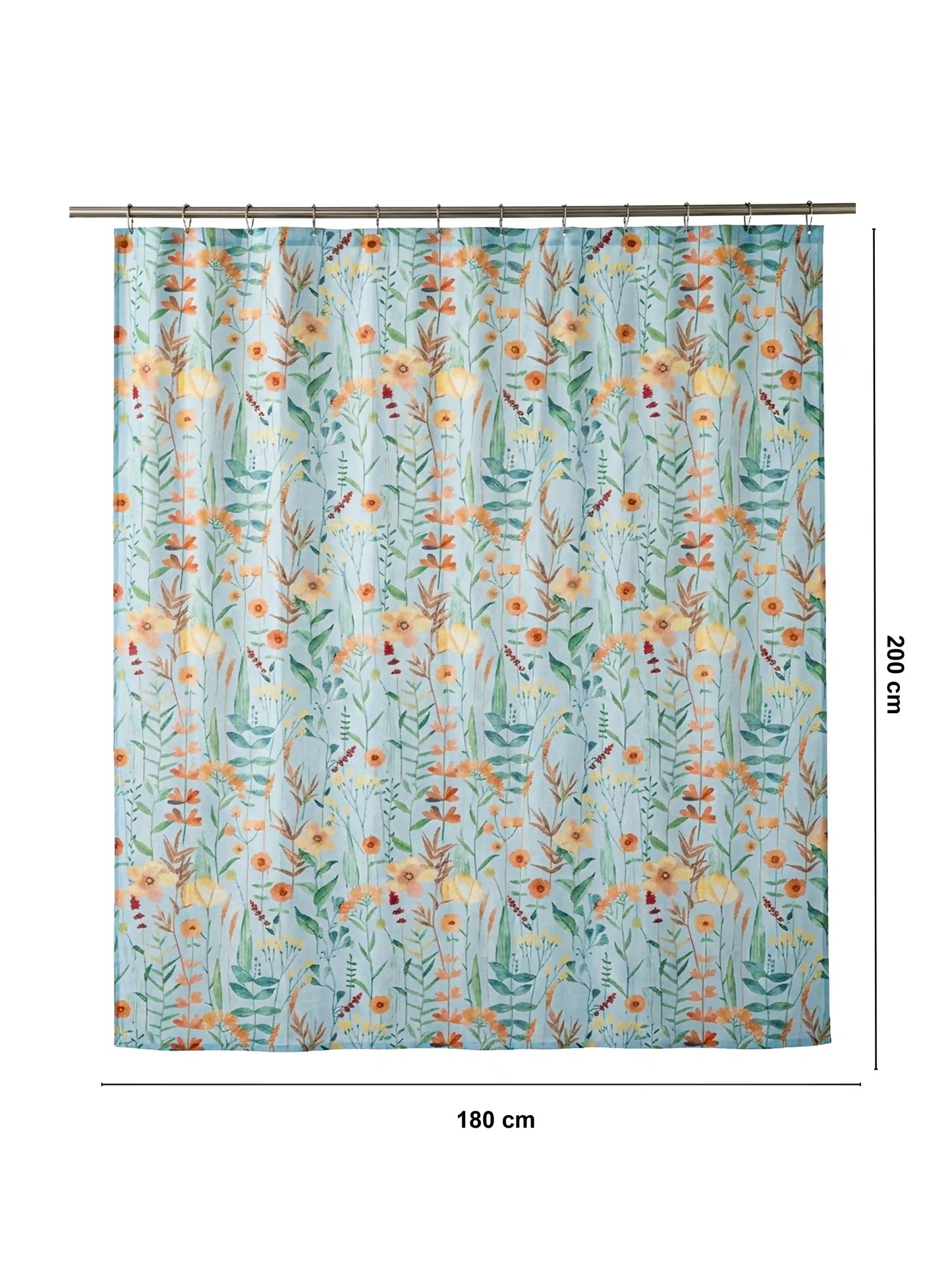 AtoZ Home Decor Waterproof Shower Curtain with Hooks (Multi-Pattern Collection)