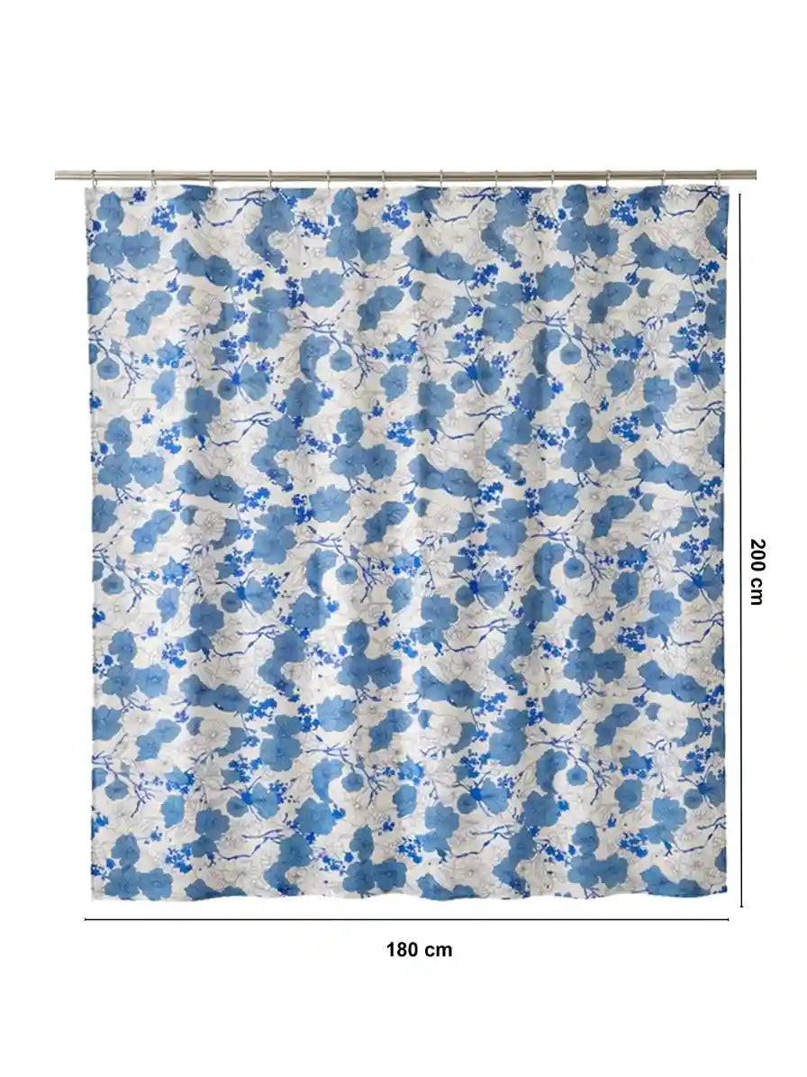 AtoZ Home Decor Waterproof Shower Curtain with Hooks (Multi-Pattern Collection)