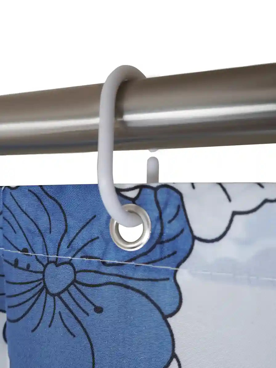 AtoZ Home Decor Waterproof Shower Curtain with Hooks (Multi-Pattern Collection)