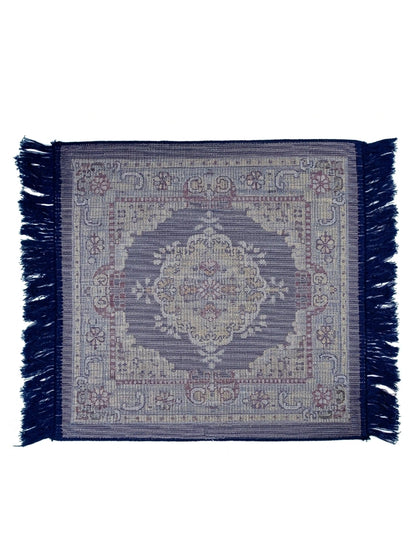 Atoz Home Decor Traditional Square Pooja Aasan Mat | 20x20 Inch | Multiple Colors.