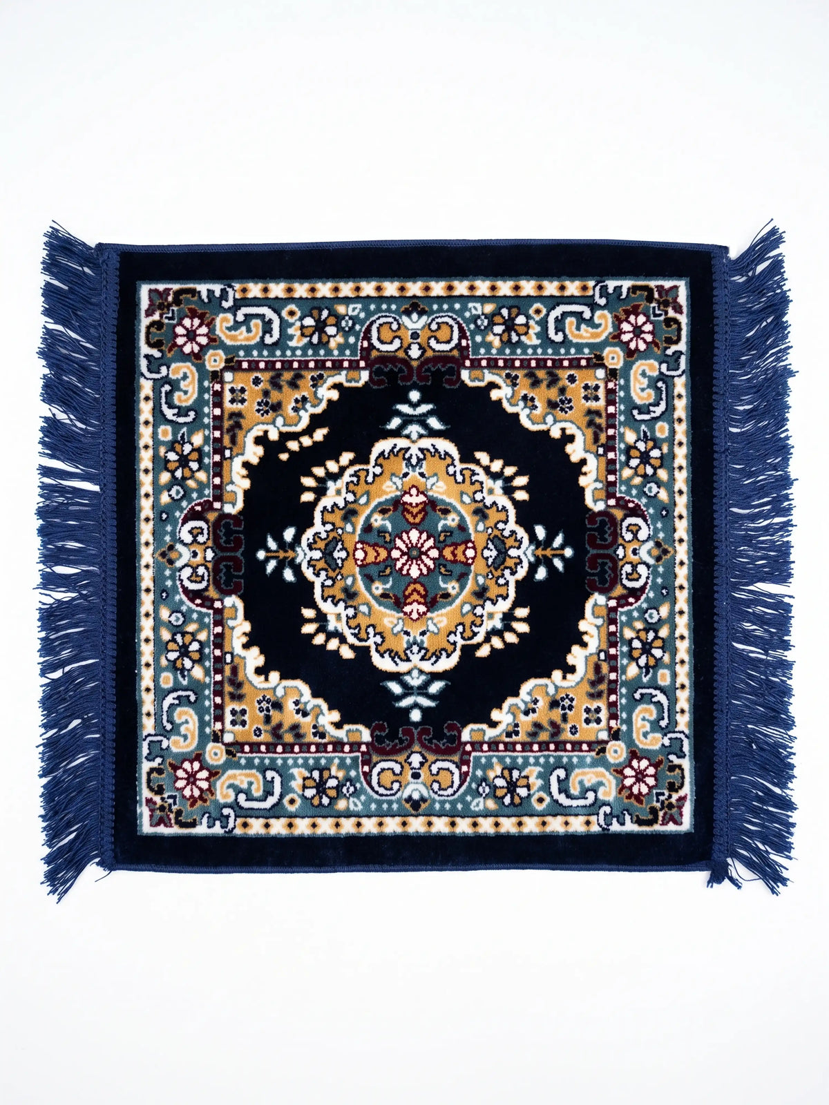 Atoz Home Decor Traditional Square Pooja Aasan Mat | 20x20 Inch | Multiple Colors.