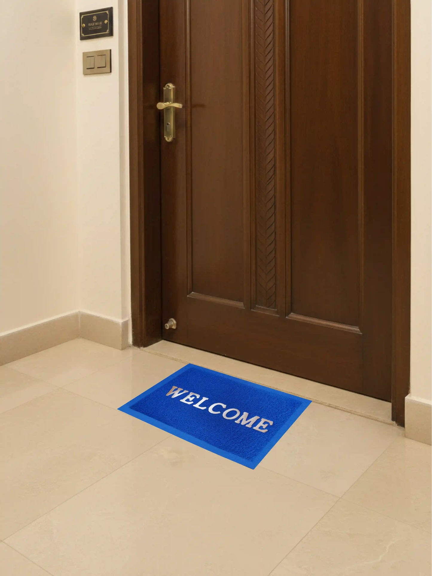 AtoZ Home Decor Premium PVC Noodle Welcome Door Mat
