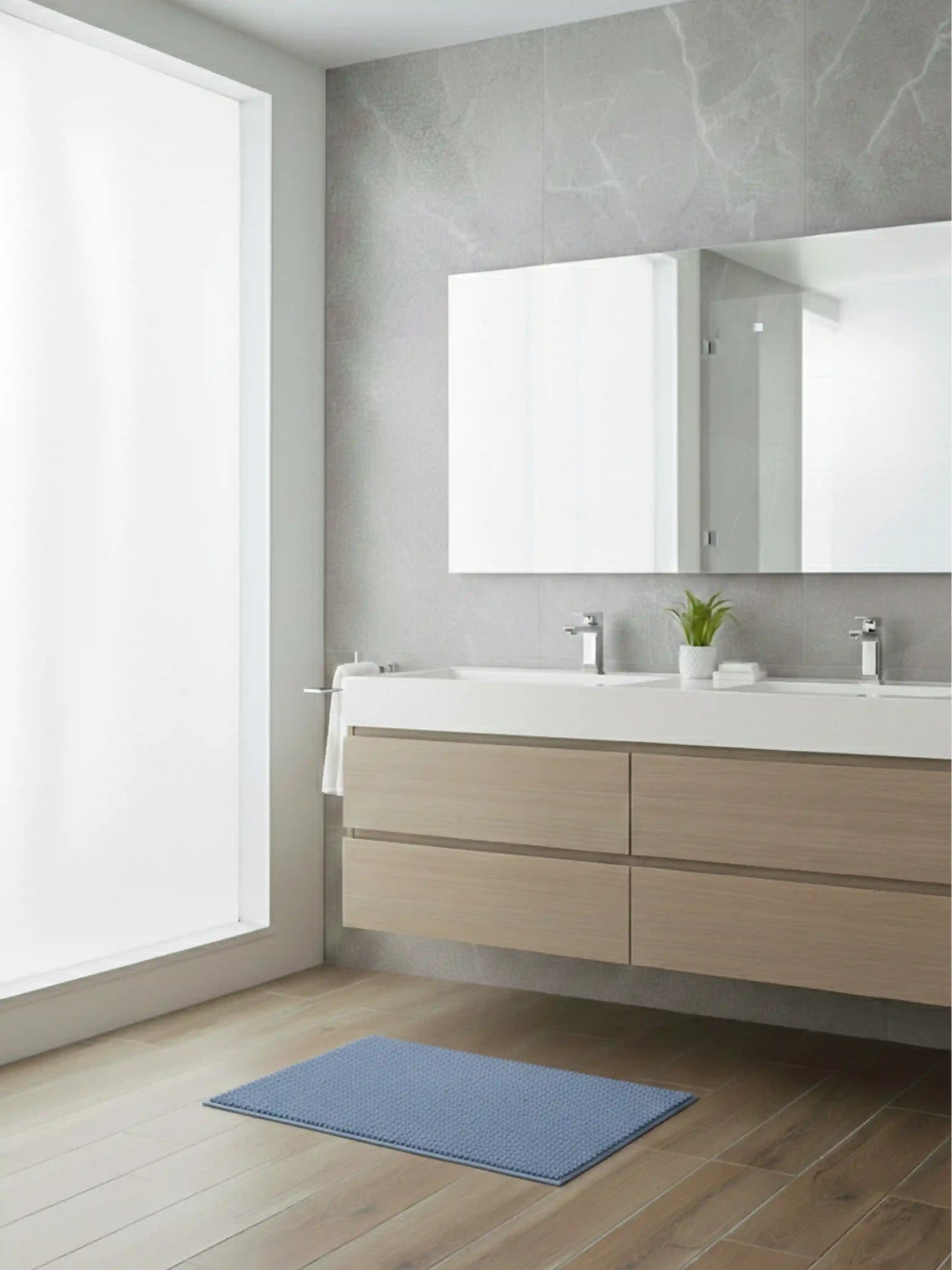 AtoZ Home Decor Premium Comfort Polyester Bath Mat (40x60)(50x80)