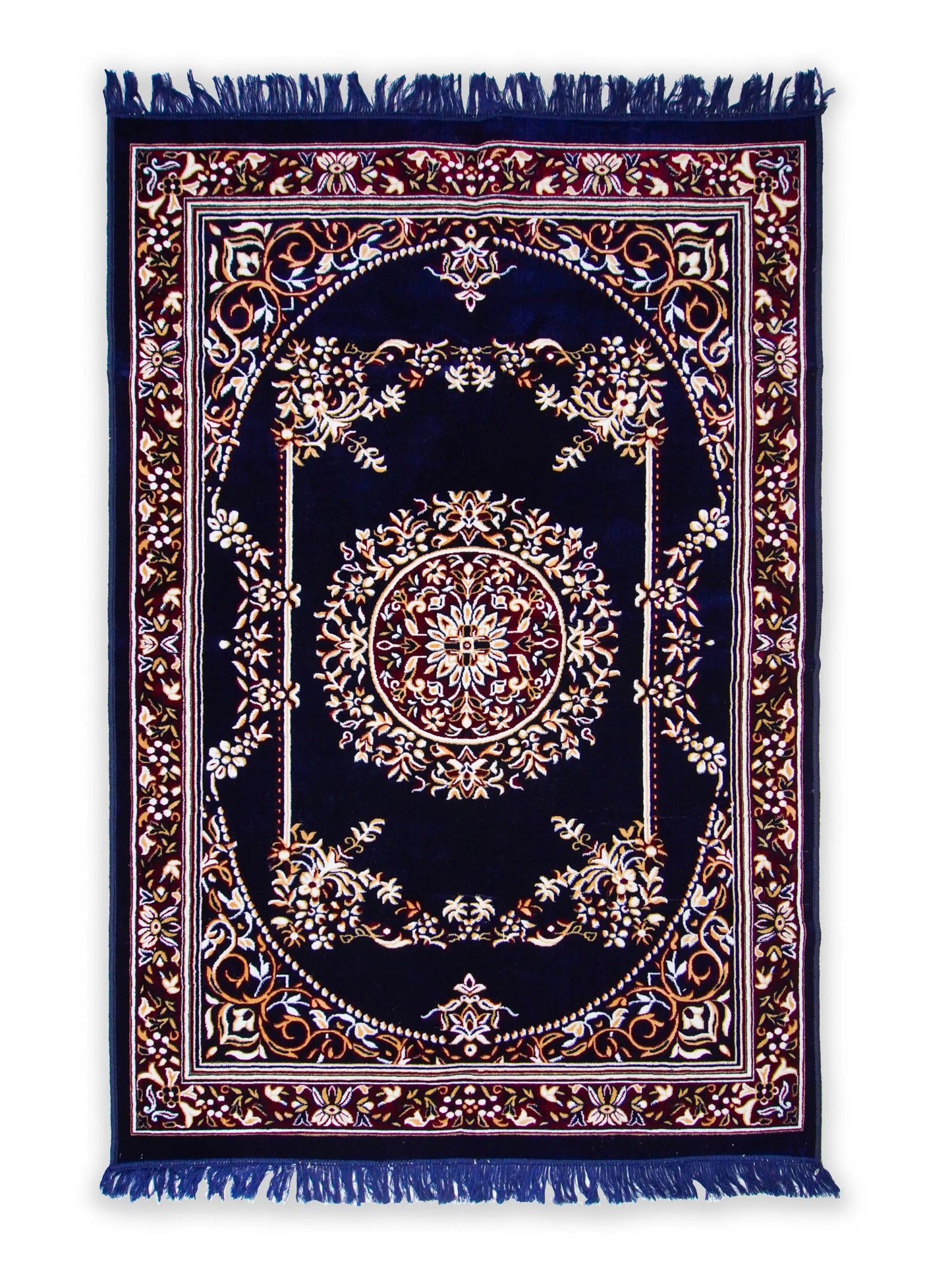 AtoZ Home Decor Machine-Made Velvet Carpet – Traditional Collection (4 ft x 6 ft)