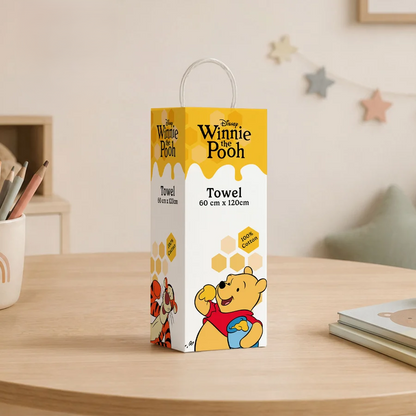 Sassoon Disney Winnie the Pooh 100% Cotton Printed Kids Bath Towel (60 cm x 120 cm)