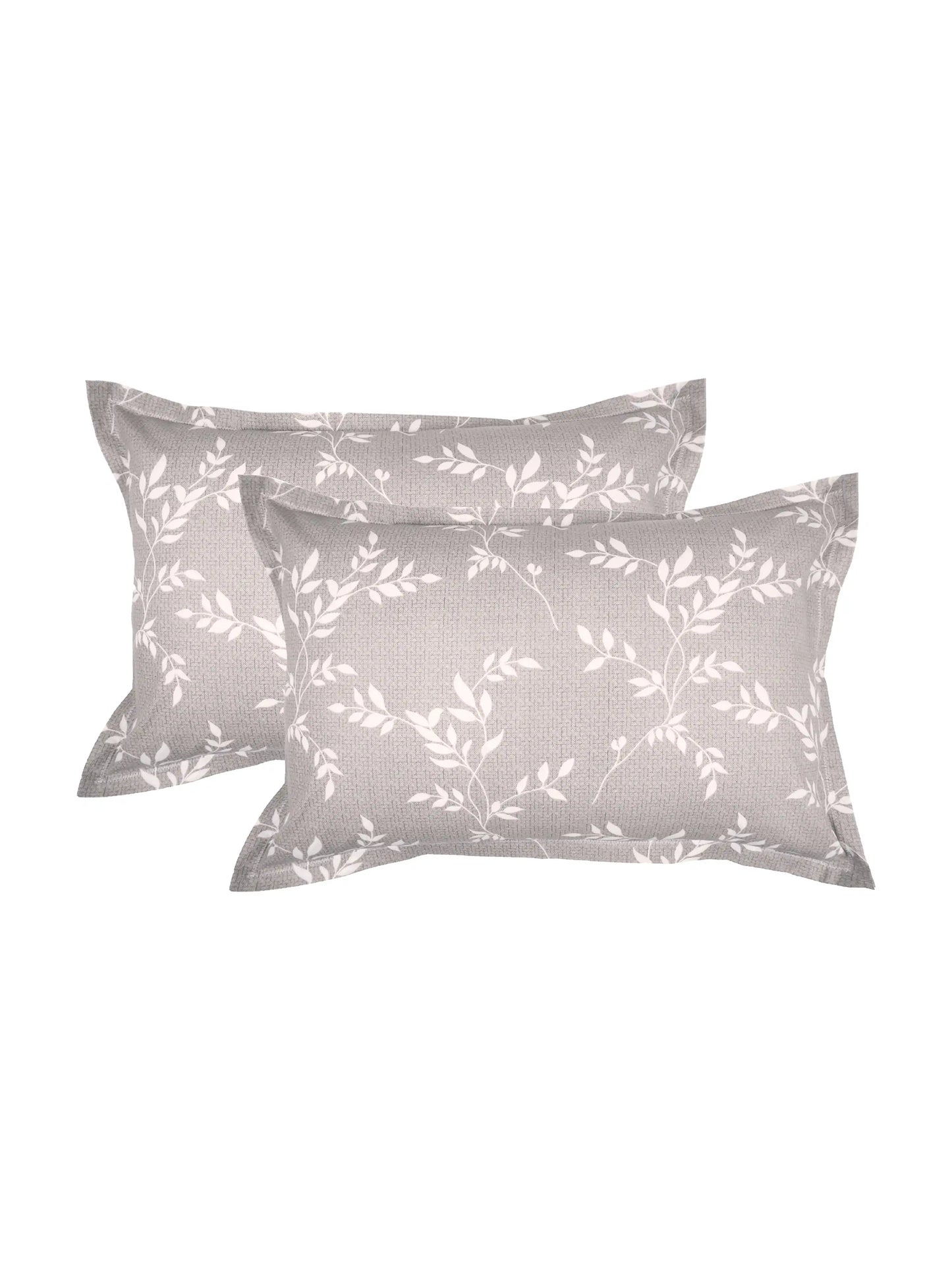 Atoz Home Decor Leaves Printed Cotton Pillow Covers (Set of 1 & 2)