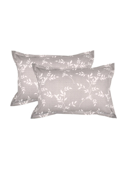 Atoz Home Decor Leaves Printed Cotton Pillow Covers (Set of 1 & 2)