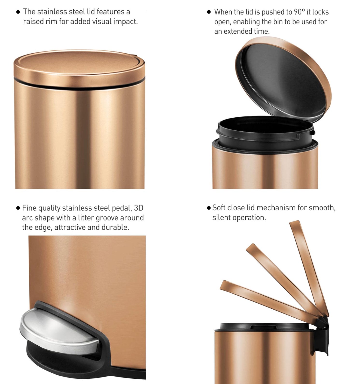 Soft-Close Step Trash Bin – Elegant & Functional Design