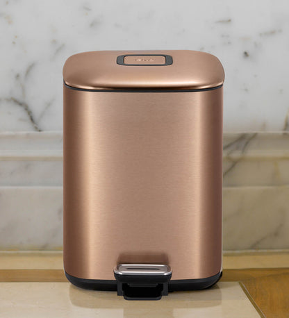 Dual-Compartment Trash Bin with Deodorizer – Sleek & Functional