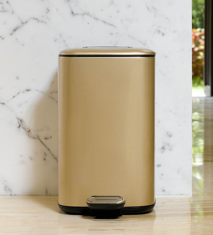 Dual-Compartment Trash Bin with Deodorizer – Sleek & Functional