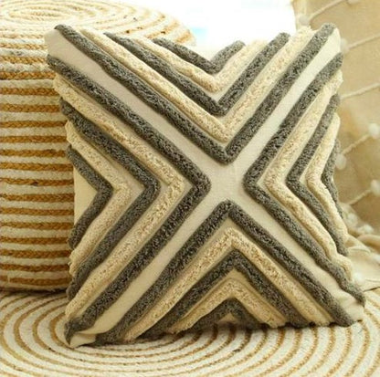 Chevron Cushion Covers – Set of 2 | 18x18 Inch | 100% Cotton