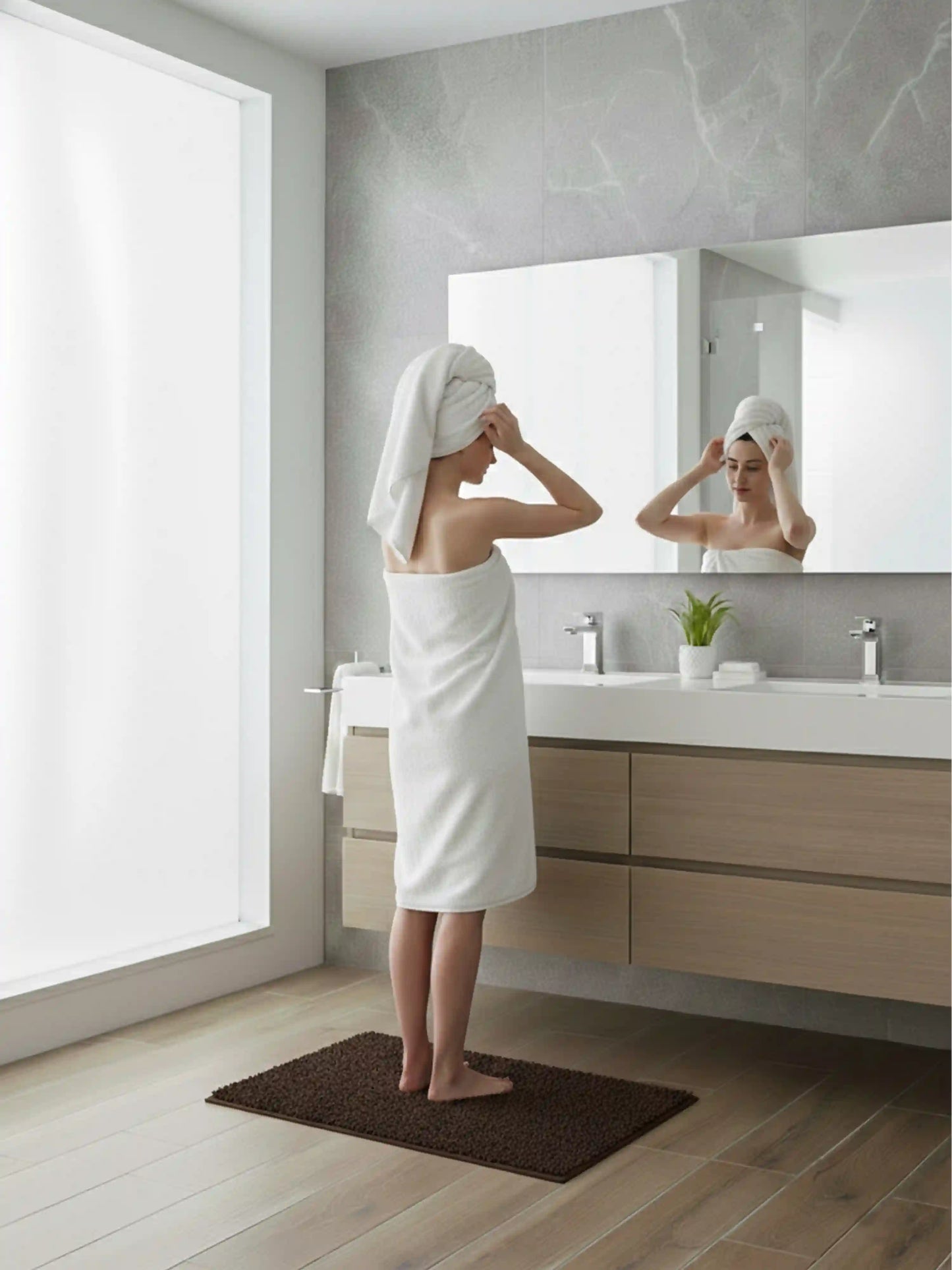 AtoZ Home Decor Premium Comfort Polyester Bath Mat (40x60)(50x80)