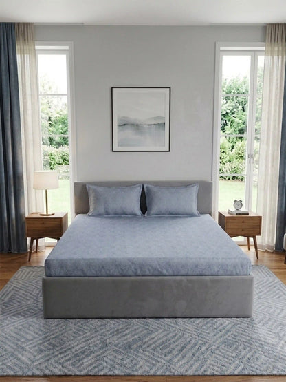 Premium 300 TC Cotton King Size Bedding Set 4 Piece (Bedsheet, Comforter, 2 Pillow Covers)
