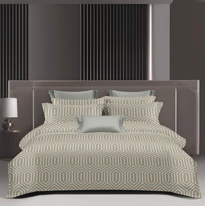 Designer Cotton King Bedsheet Set with Pillow Covers – 210 TC, Super Soft