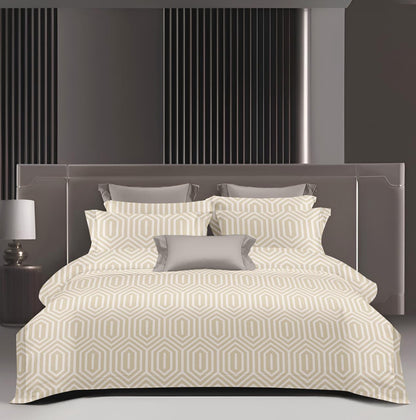 Designer Cotton King Bedsheet Set with Pillow Covers – 210 TC, Super Soft
