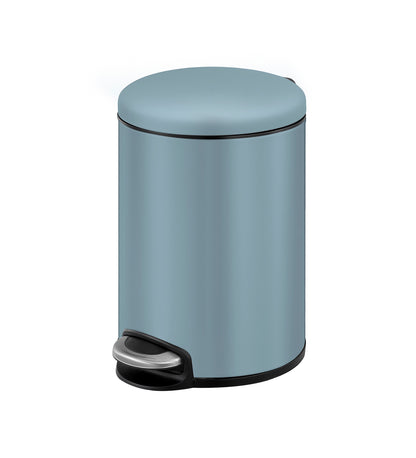 Oval Stainless Steel Trash Bin with Silent Close Mechanism – Elegant & Functional
