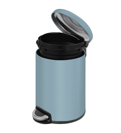 Oval Stainless Steel Trash Bin with Silent Close Mechanism – Elegant & Functional
