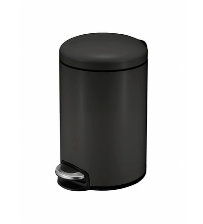 Oval Stainless Steel Trash Bin with Silent Close Mechanism – Elegant & Functional