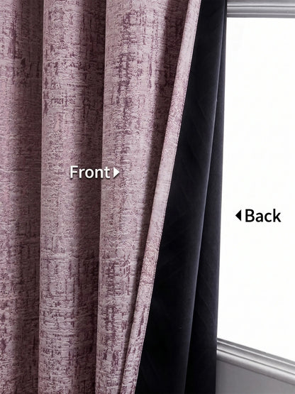 AtoZ Home Decor Abstract Textured Jacquard Curtain | Cotton-Blend Drape