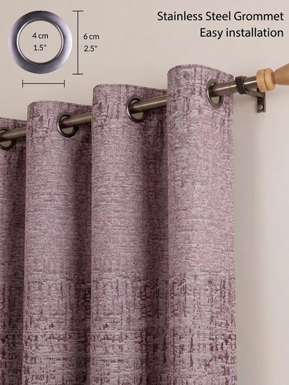 AtoZ Home Decor Abstract Textured Jacquard Curtain | Cotton-Blend Drape