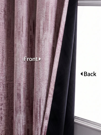 AtoZ Home Decor Textured Vertical Stripe Window Curtain