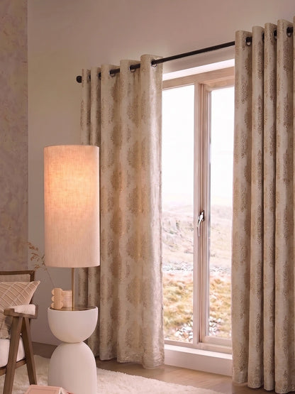Elegant Damask Jacquard Window Curtain | Available in 9 Colors & 3 Sizes