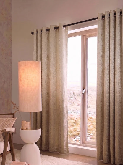 AtoZ Home Decor Abstract Textured Jacquard Curtain | Cotton-Blend Drape