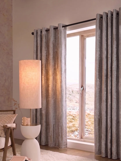 AtoZ Home Decor Textured Vertical Stripe Window Curtain