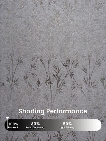 AtoZ Home Decor Botanical Vine Jacquard Curtain | Cotton-Blend Drape