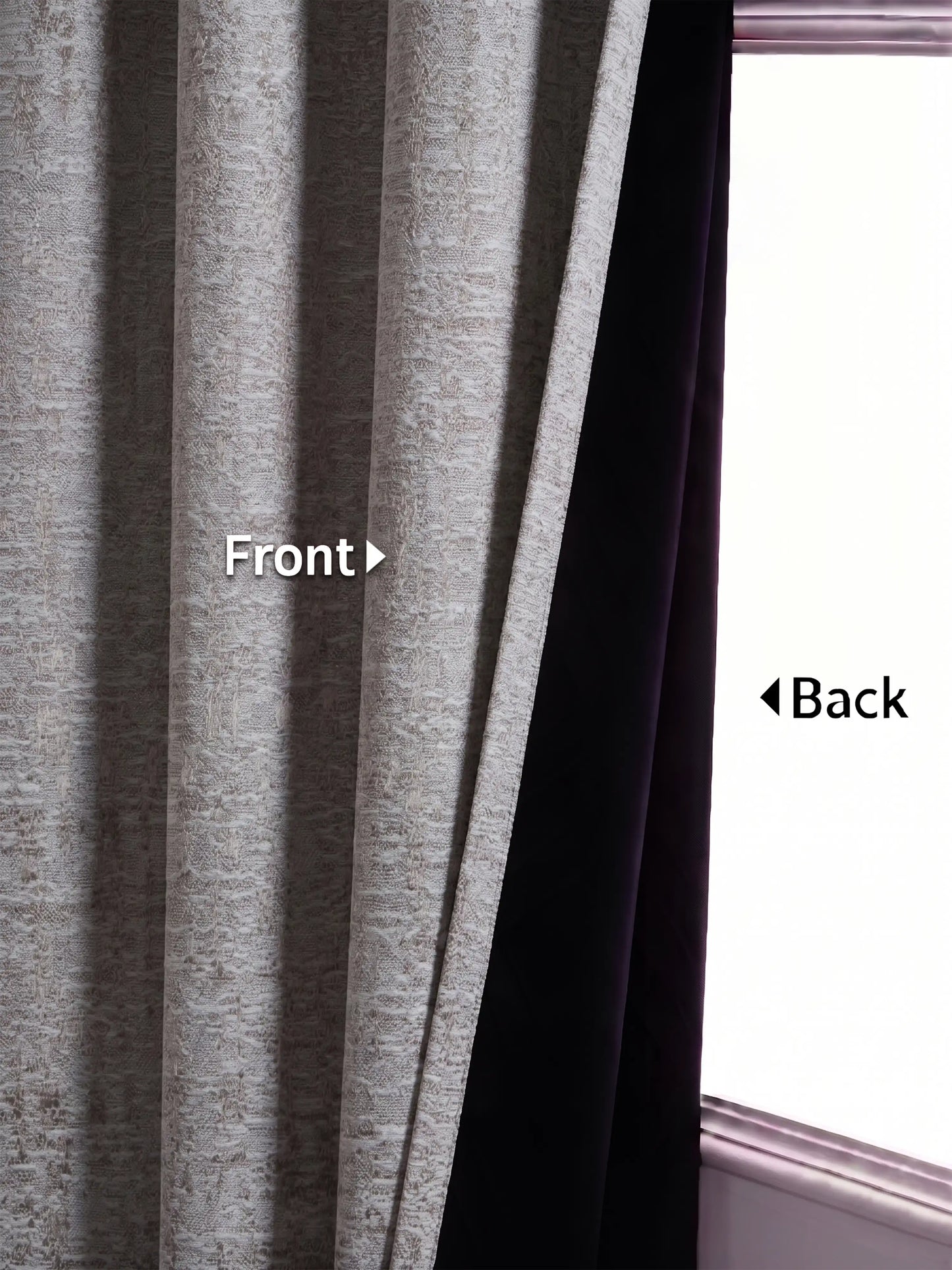 AtoZ Home Decor Abstract Textured Jacquard Curtain | Cotton-Blend Drape
