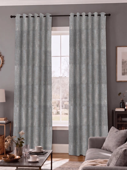 AtoZ Home Decor Textured Vertical Stripe Window Curtain