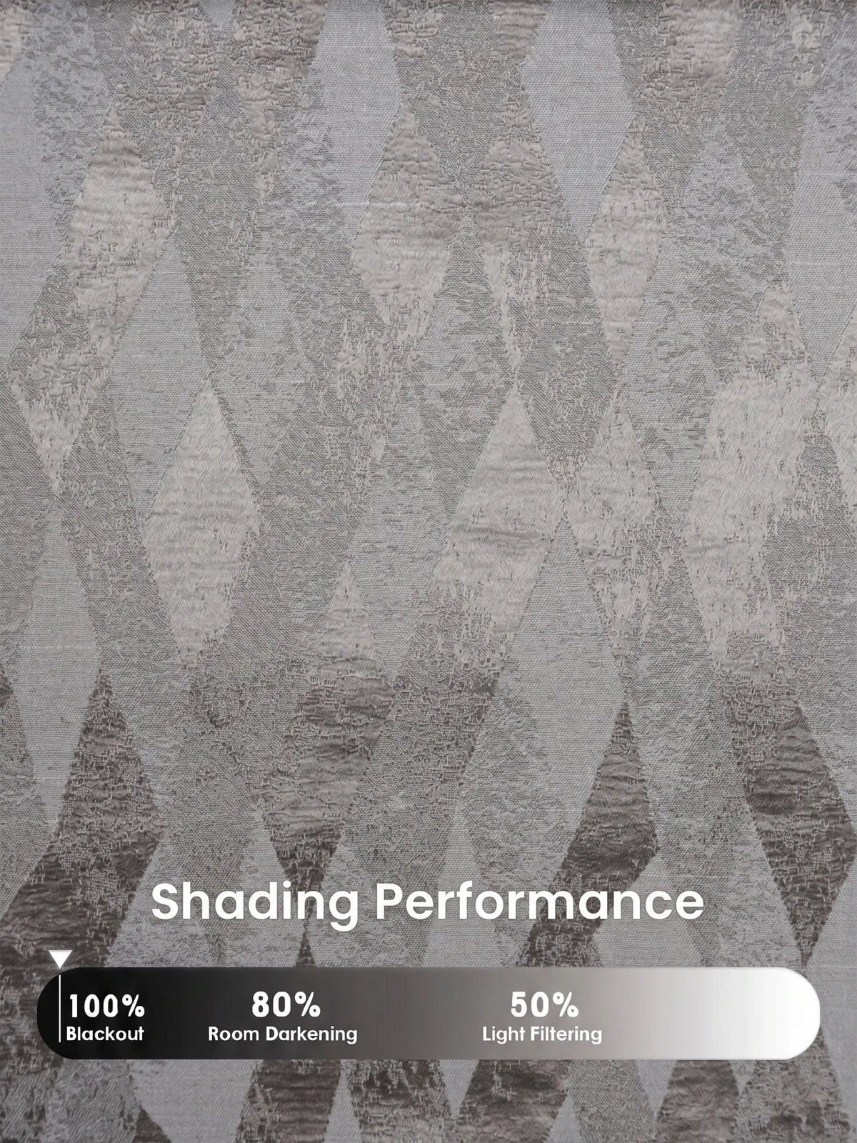 AtoZ Home Decor Modern Geometric Diamond Jacquard Curtain