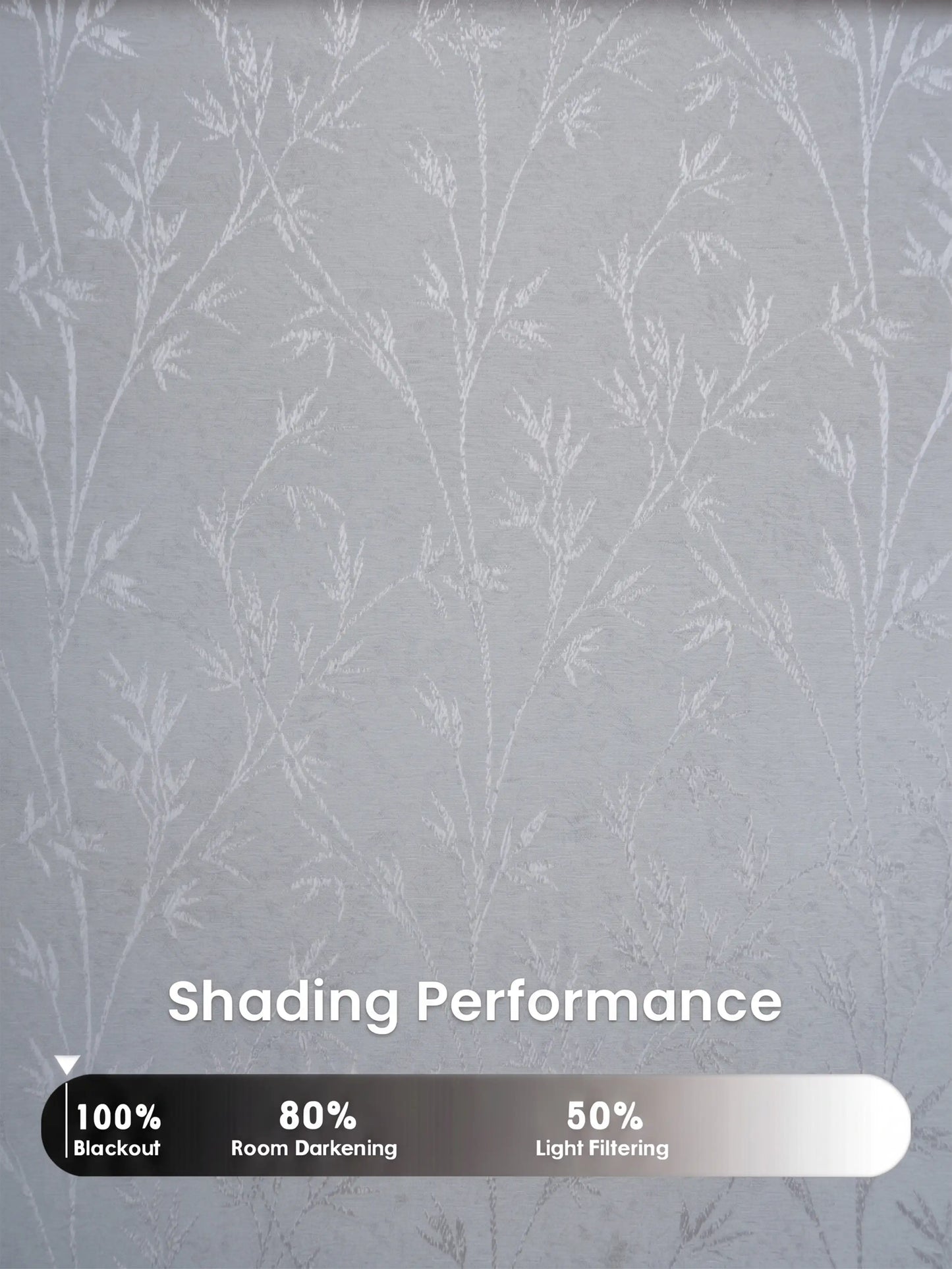 AtoZ Home Decor Botanical Vine Jacquard Curtain | Cotton-Blend Drape