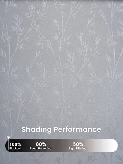 AtoZ Home Decor Botanical Vine Jacquard Curtain | Cotton-Blend Drape