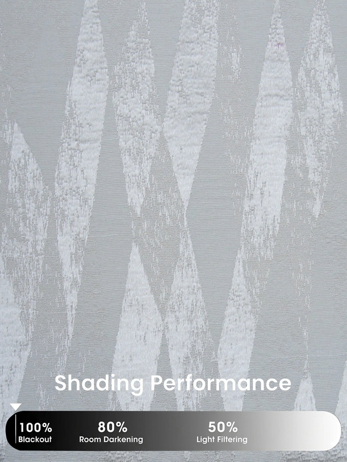 AtoZ Home Decor Modern Geometric Diamond Jacquard Curtain