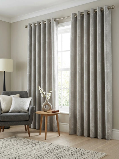 Elegant Damask Jacquard Window Curtain | Available in 9 Colors & 3 Sizes