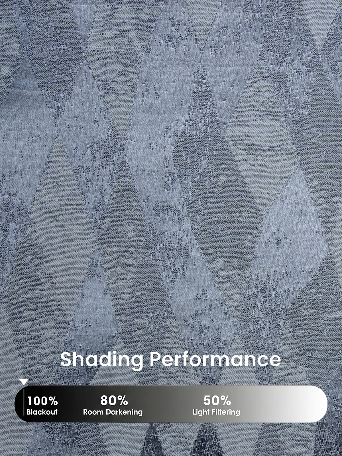 AtoZ Home Decor Modern Geometric Diamond Jacquard Curtain