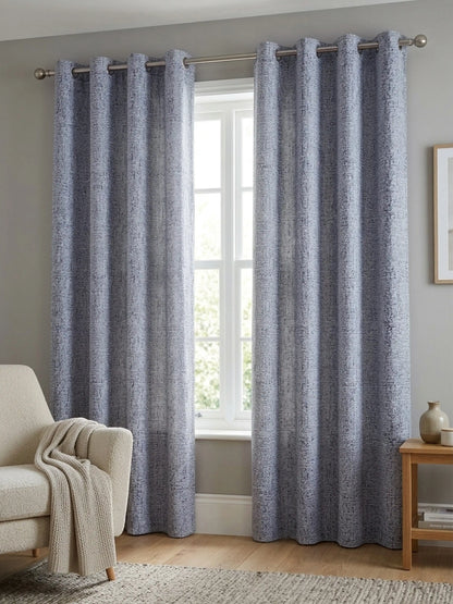 AtoZ Home Decor Abstract Textured Jacquard Curtain | Cotton-Blend Drape