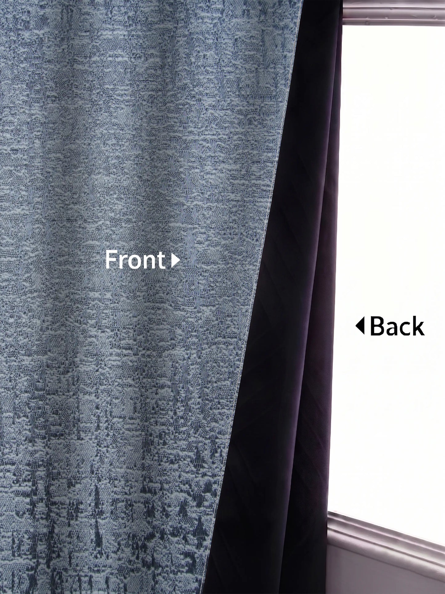AtoZ Home Decor Abstract Textured Jacquard Curtain | Cotton-Blend Drape