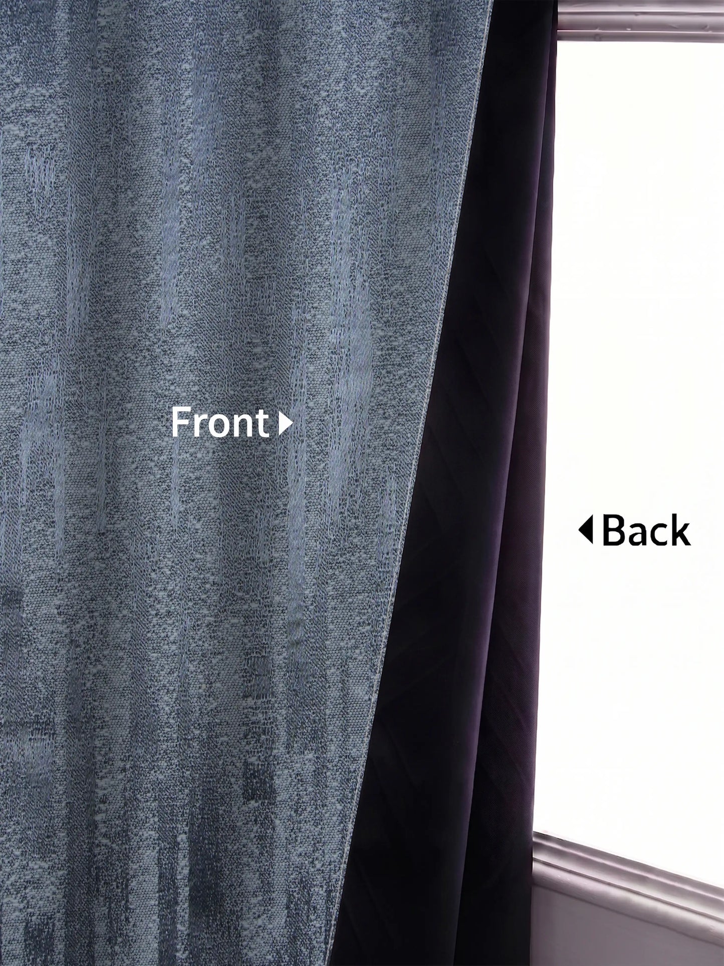 AtoZ Home Decor Textured Vertical Stripe Window Curtain