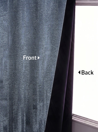 AtoZ Home Decor Textured Vertical Stripe Window Curtain
