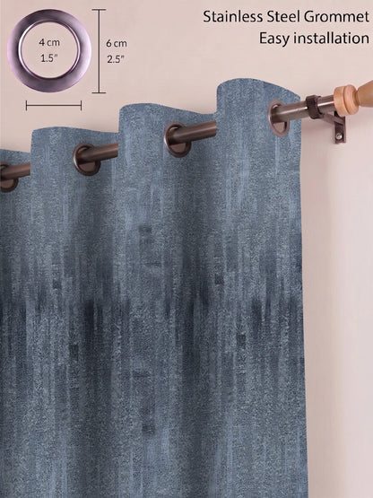 AtoZ Home Decor Textured Vertical Stripe Window Curtain