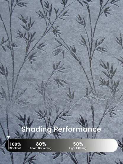AtoZ Home Decor Botanical Vine Jacquard Curtain | Cotton-Blend Drape