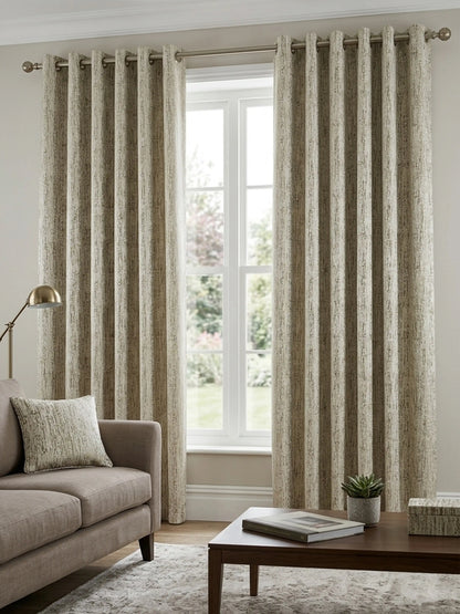 AtoZ Home Decor Abstract Textured Jacquard Curtain | Cotton-Blend Drape