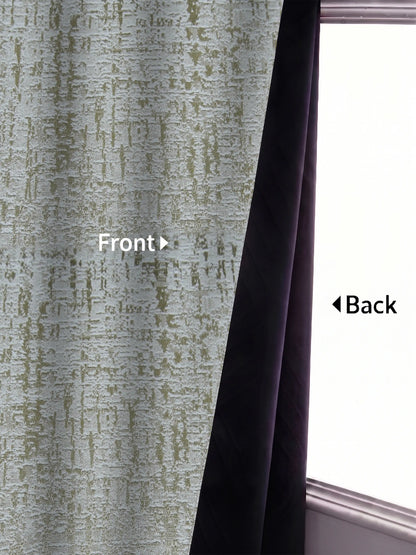 AtoZ Home Decor Abstract Textured Jacquard Curtain | Cotton-Blend Drape