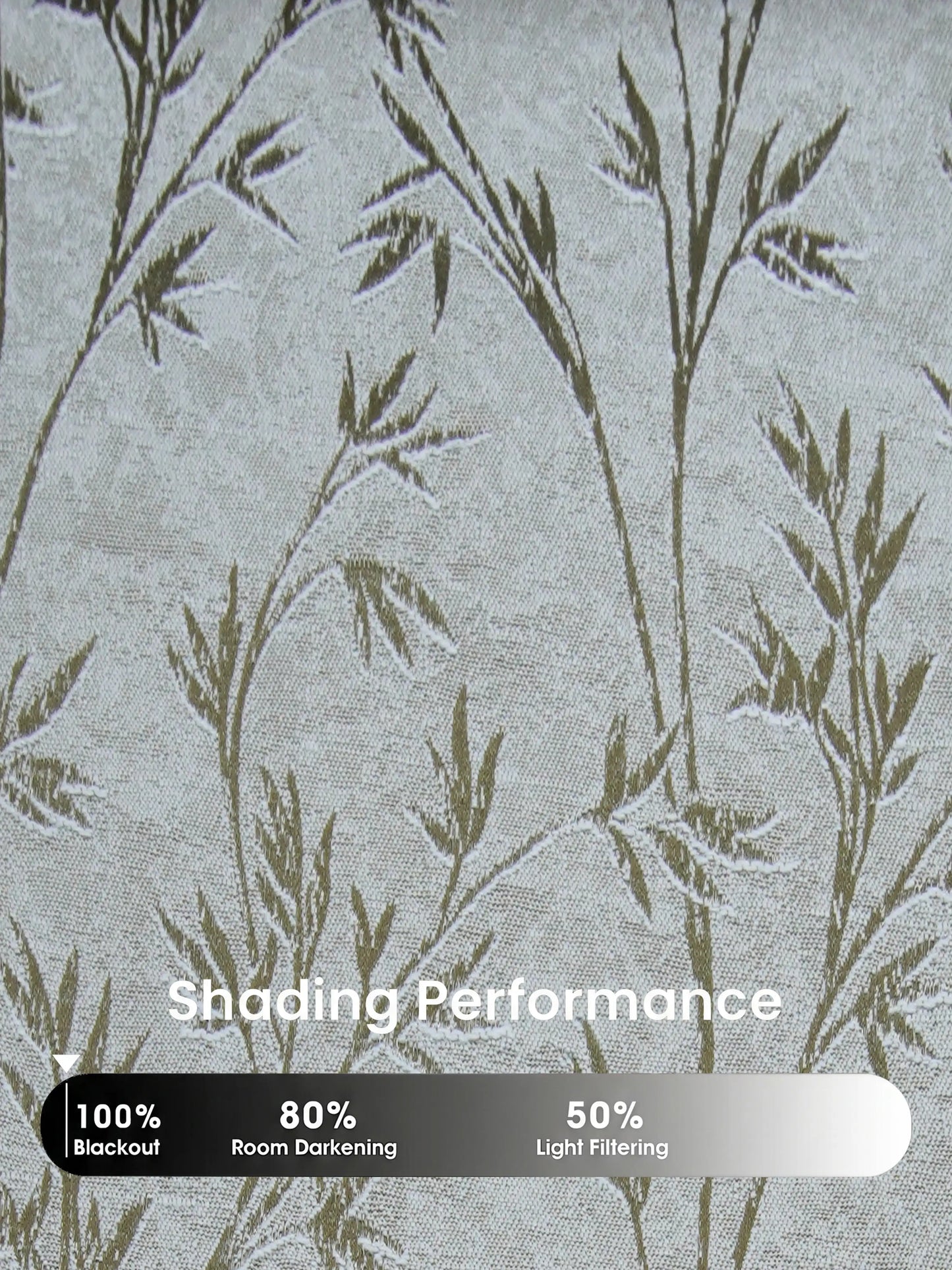 AtoZ Home Decor Botanical Vine Jacquard Curtain | Cotton-Blend Drape